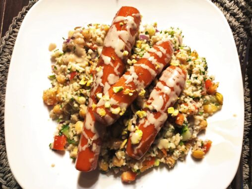 Chorizo Karotten mit Tabouleh